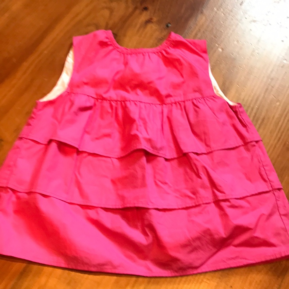 OLIVE JUICE 10 Pink Tiered Sleeveless Blouse